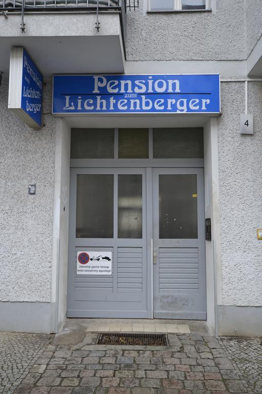 Pension Zum Lichtenberger Berlin Eksteriør billede